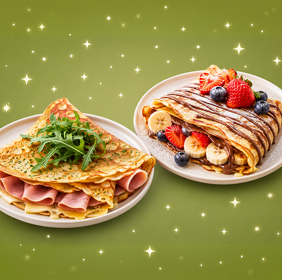 Crêpes sucrées et salées